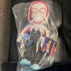 Marvel Spider-Gwen Plush Doll - White, Pink, Black, Light Blue